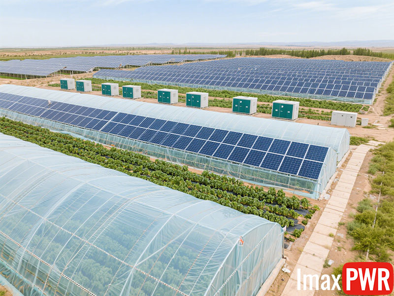 1MW PV Energy Storage Project vegetable greenhouse in northwest of China