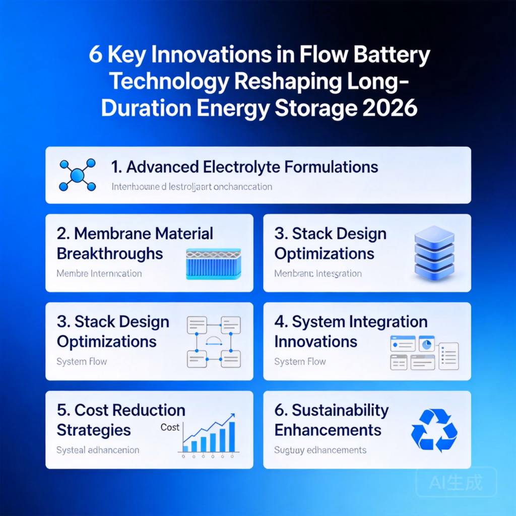 6 Key Flow Battery Innovations Reshaping Long-Duration Energy Storage in 2026