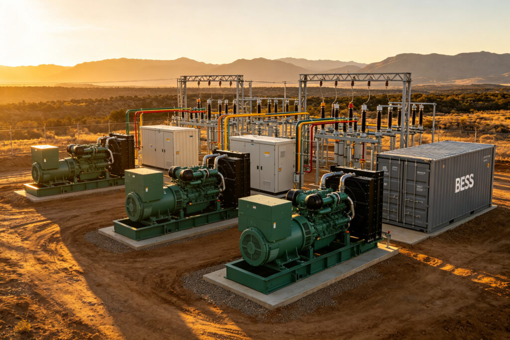 Why Your 6×1000kW Diesel Station Wastes Fuel at Part-Load — and How a 1MW/2MWh BESS Hybrid Fixes It