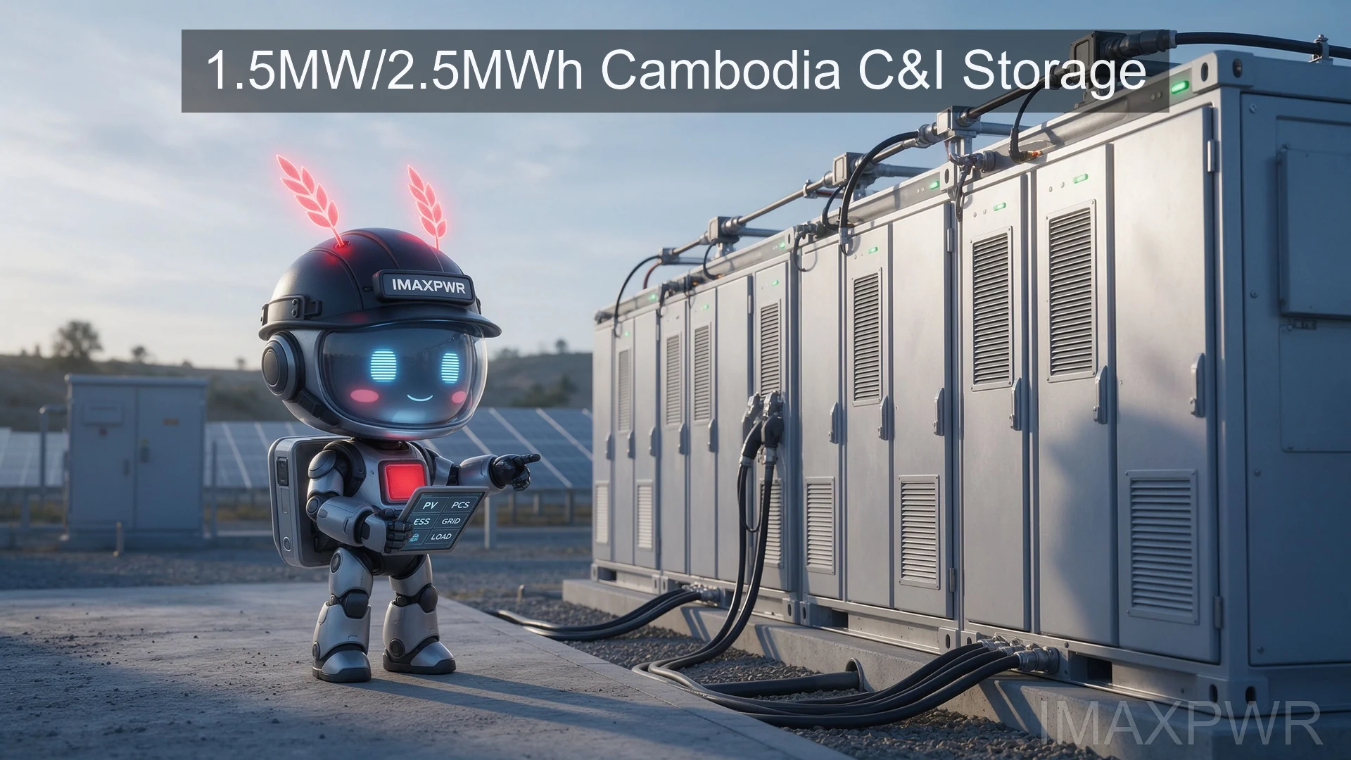 1.5MW 2.5MWh C&I energy storage project for injection molding plant in Cambodia